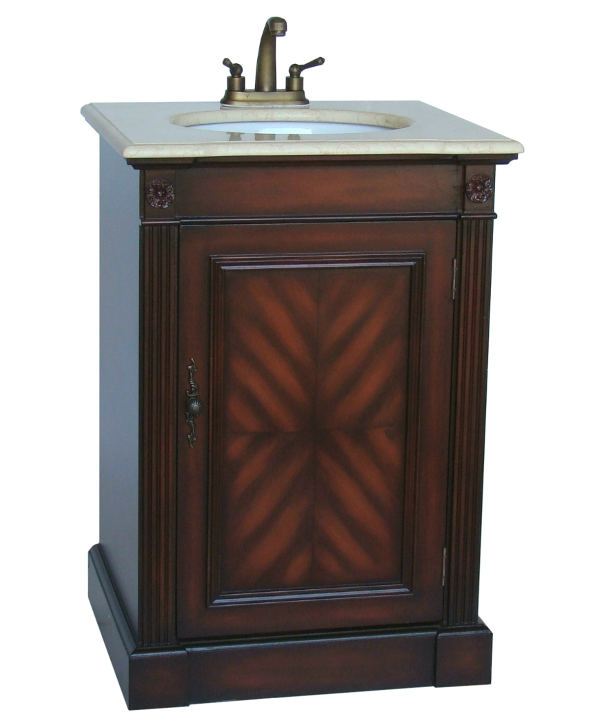 12 Inch Deep Bathroom Vanity Sink / Elanti Porcelain White WallMounted